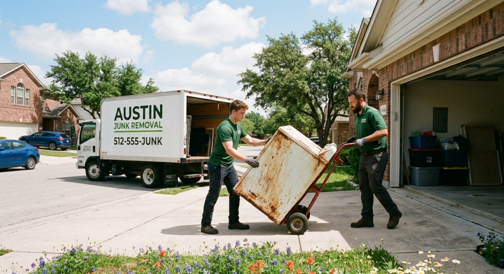 Efficient junk hauling team Austin TX