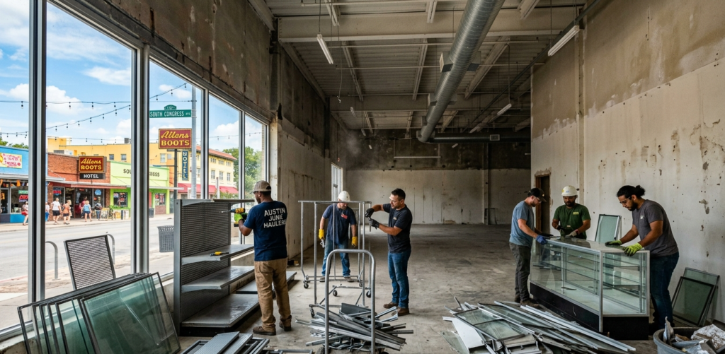 Shop cleanout service Austin TX