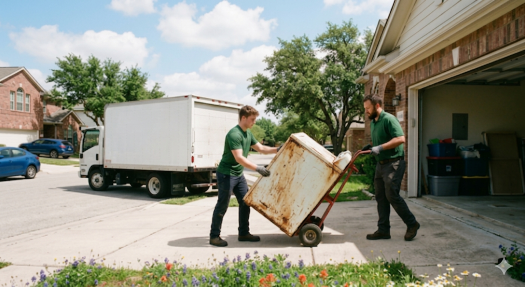 Efficient junk hauling team Austin TX
