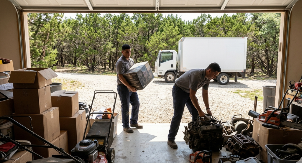 Menchaca commercial junk hauling service