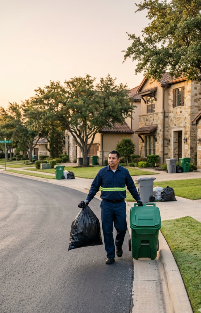 Circle C Ranch valet trash pickup service