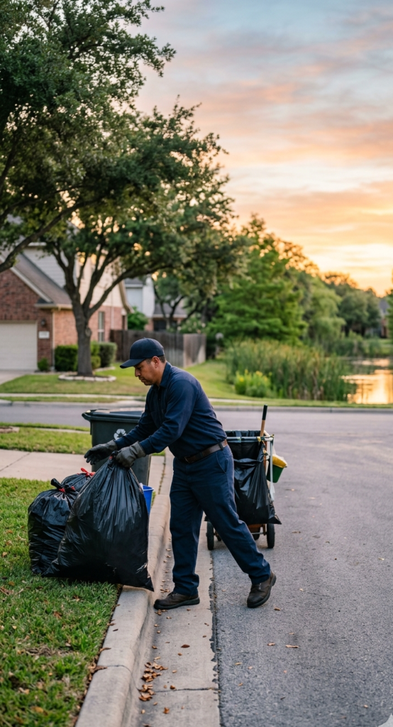 Slaughter Creek valet trash collection