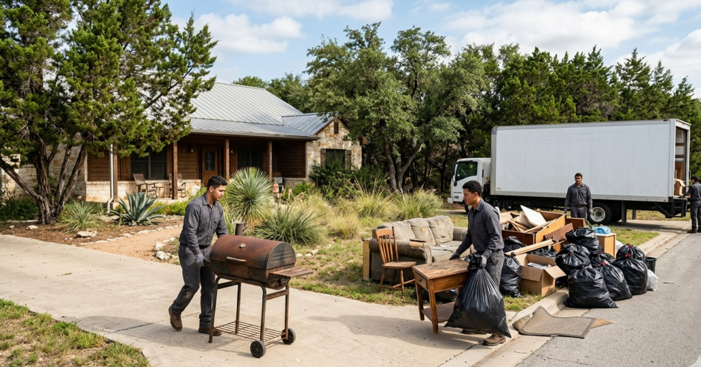 Menchaca residential junk removal and hauling