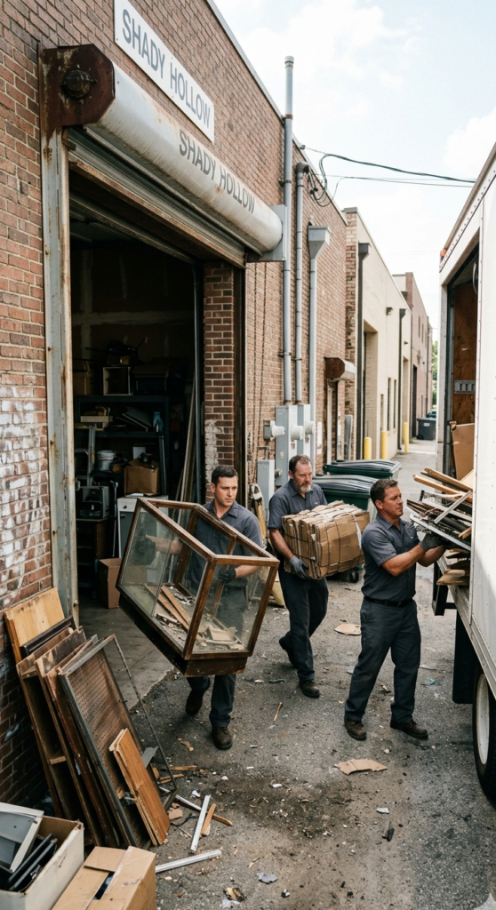 Workspace junk removal in Shady Hollow