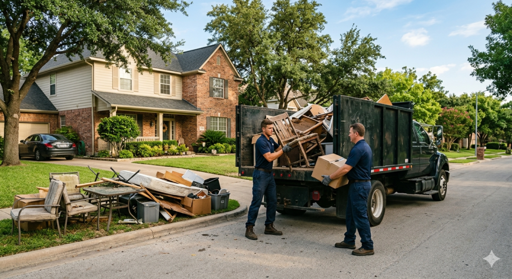 Home junk hauling and cleanup in Shady Hollow