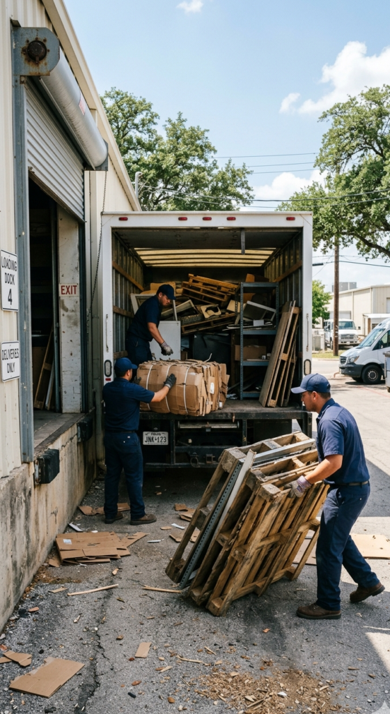 Slaughter Creek office clean-out and hauling