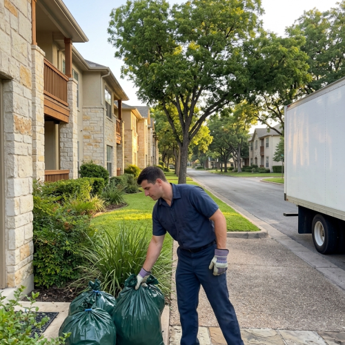 South Austin doorstep trash pickup and waste management